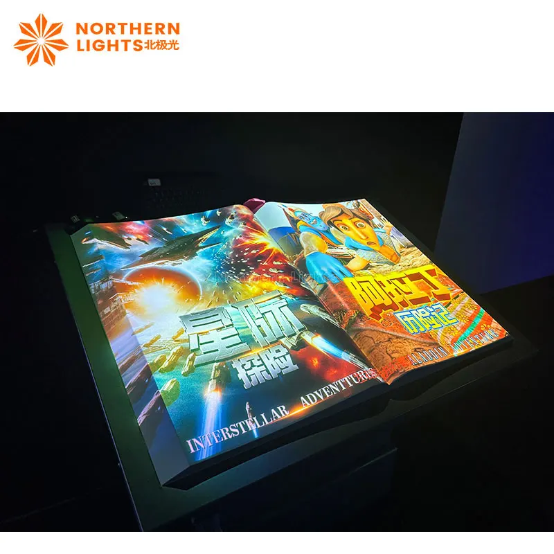 Virtual Flip Book Projection Software System Restaurant Menu Projection 3D Digital Flipbook Interactive Projector