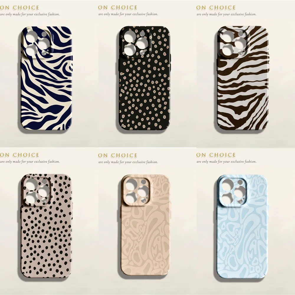 HOT Luxury Glossy Film Hard Phone Case for Samsung Galaxy A37 A57 A07 A16 A56 A26 A55 A35 A15 A54 A14 4G 5G Speckled Dots