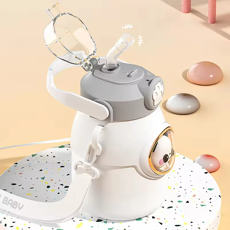 Cute Kawaii Thermal Mug 650ML 316 Stainless Steel Thermos for Tea Kid Children Drinks Stainless Steel Water Bottle - view 6