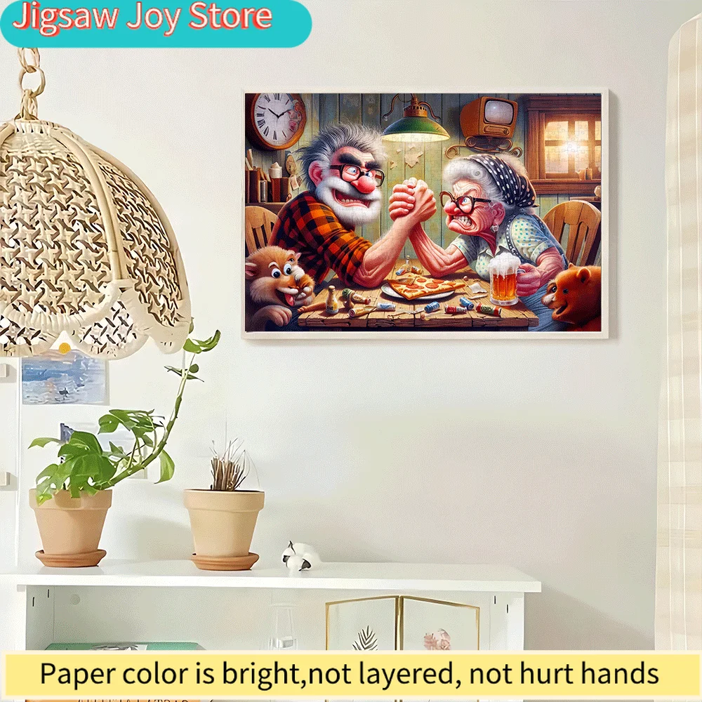 

1000pcs Puzzle for s & - Large Family Challenge with Grandma & Grandpa, & Pets - Challenging 1000pcs Brain Teaser, Durable Car