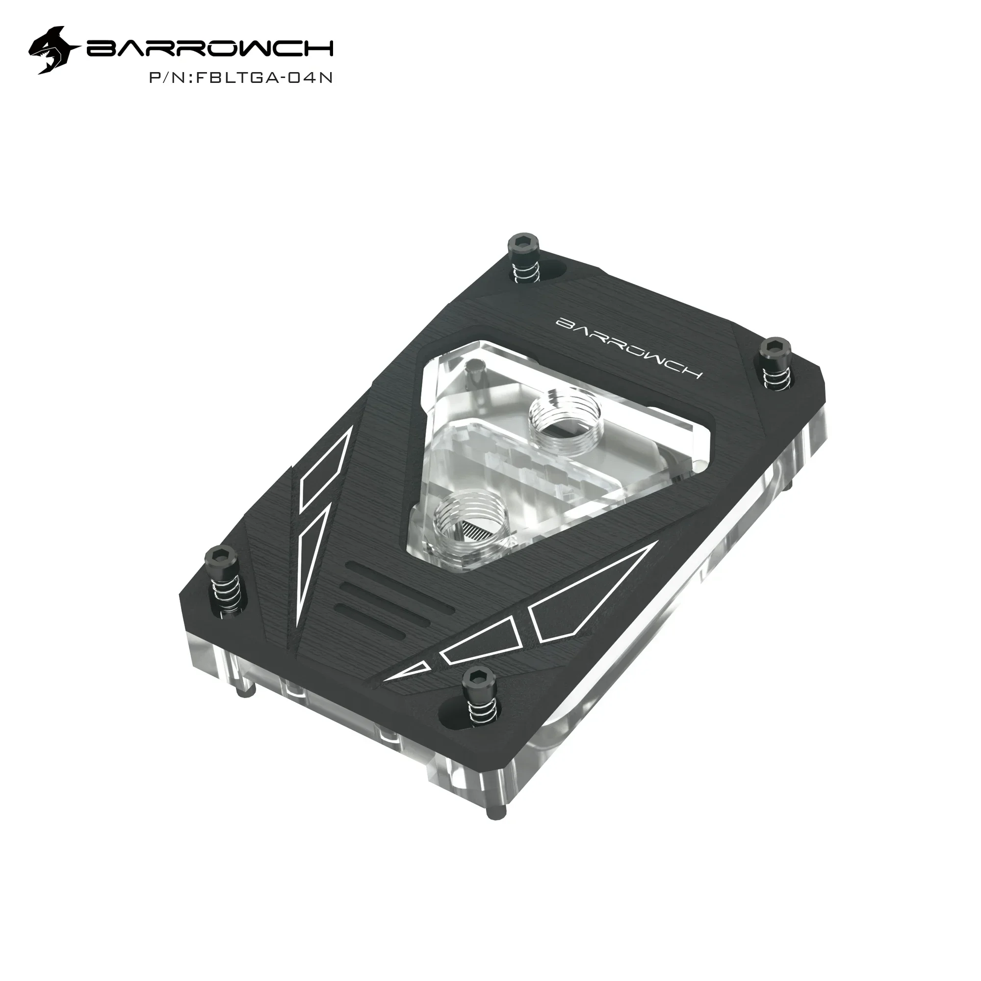 Barrowch CPU Water Cooling Block M Series for AMD Ryzen AM4 AM3 Future Mechanical Style CPU Liquid Cooling Cooler, FBLTGA-04N