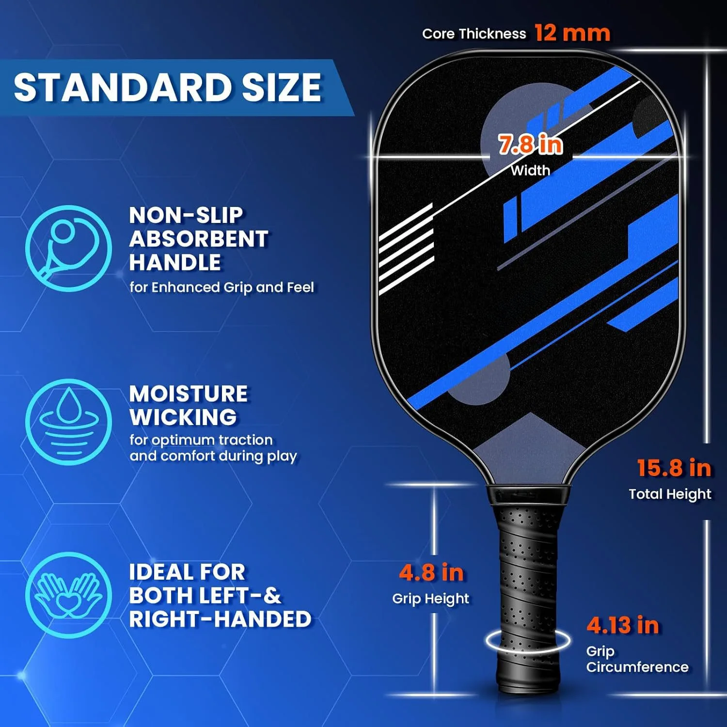 ไม้พิกเกิลบอลไฟเบอร์กลาส ชุดเต็มพร้อมลูกบอล สำหรับกีฬากลางแจ้ง