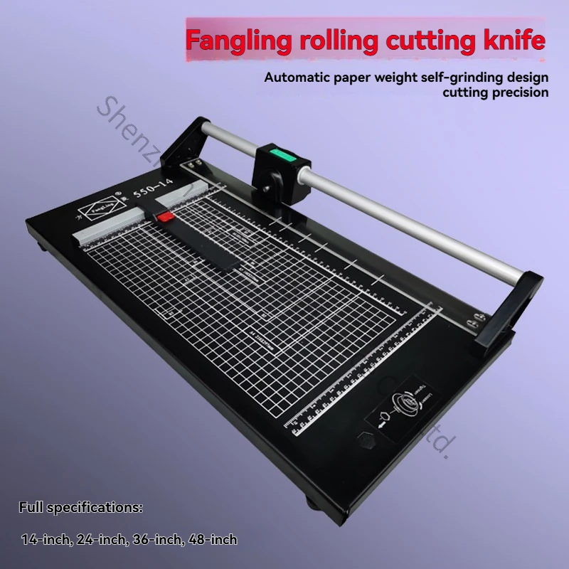 14 Inch Paper Trimmer Hob Paper Cutting Machine  Rolling Cutter  Paper Cutter 14 Inch Roller Cutting