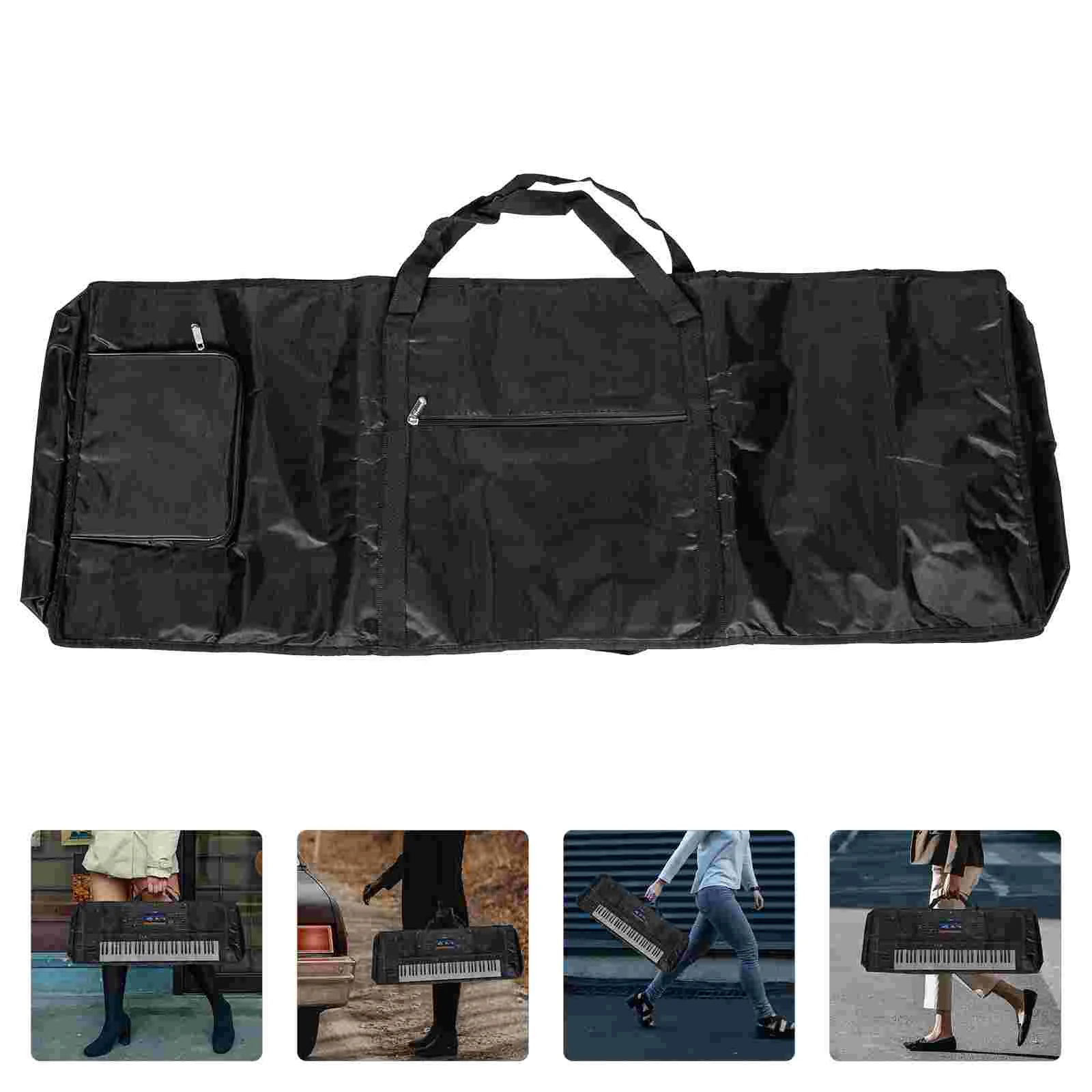 

Keyboard Bag Keyboards Oxford Case Handbag Dust-proof Electronic Storage Sponge Waterproof Piano Cover The Tote