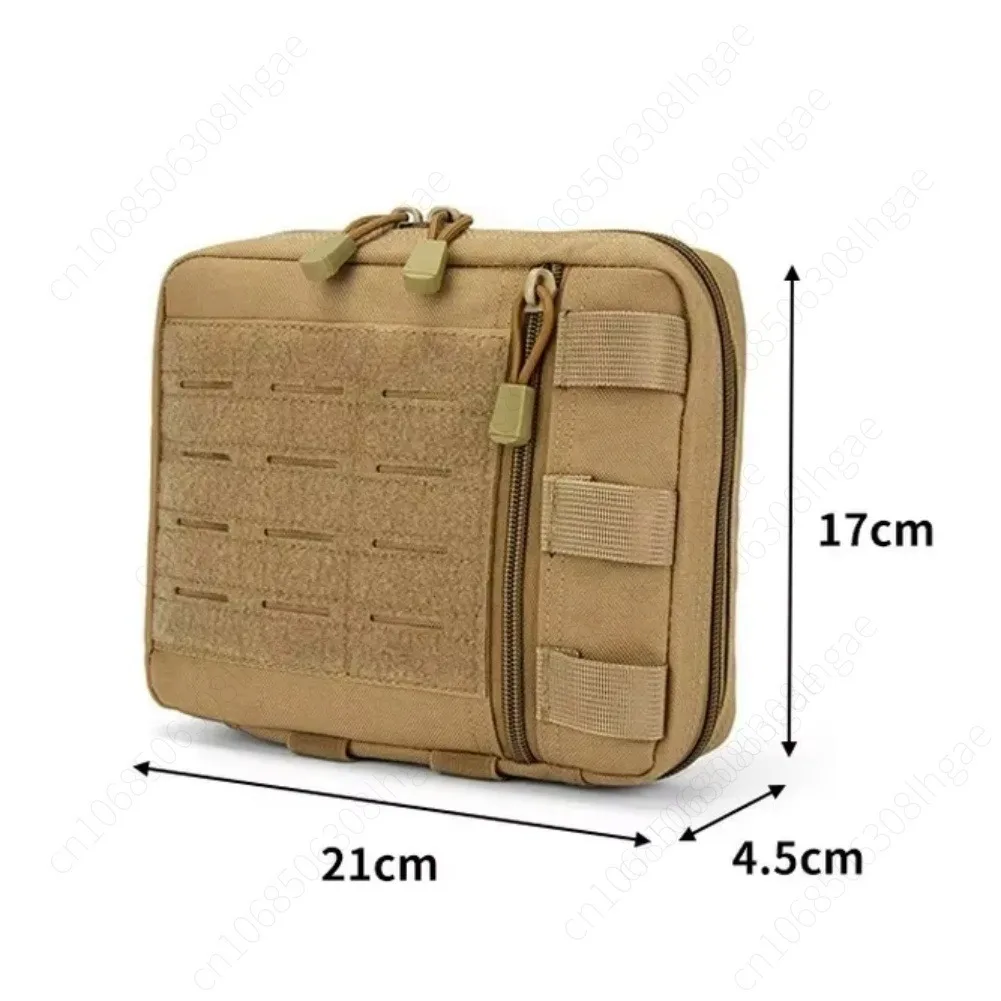 Laser Cut Molle Tactical Admin Pouch Modular EMT Medical Storage Bag Multifunctional EDC Utility Tool Pouch Outdoor Daily Carry