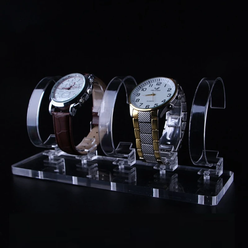 Clear 24 Bits Acrylic Watch Display Holder Stand Rack Showcase Tool Transparent Wristwatch Stand Case Bracelet Hold