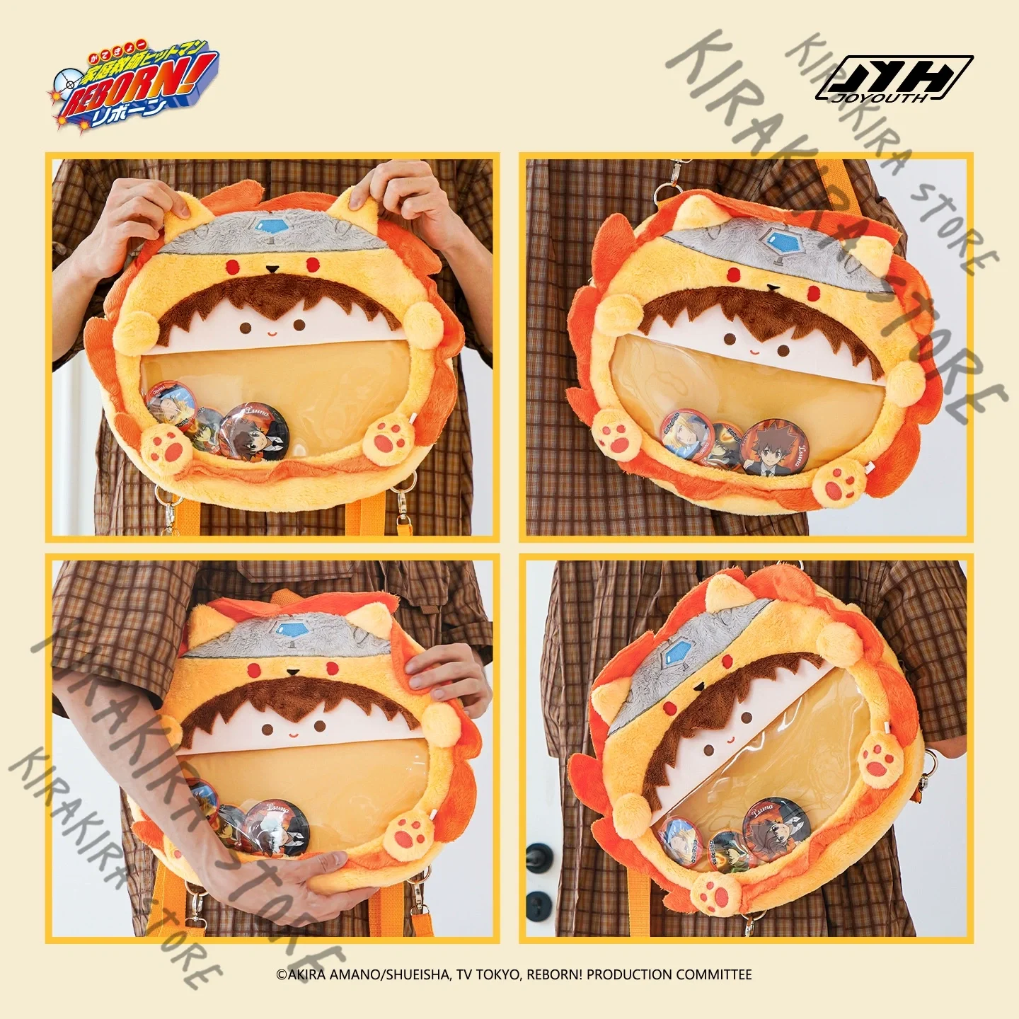 هيتمان تولد من جديد ياماموتو تاكيشي هيباري كيويا أكتاف قطنية عرض Ita-bag تأثيري على ظهره أنيمي حقيبة رسمية