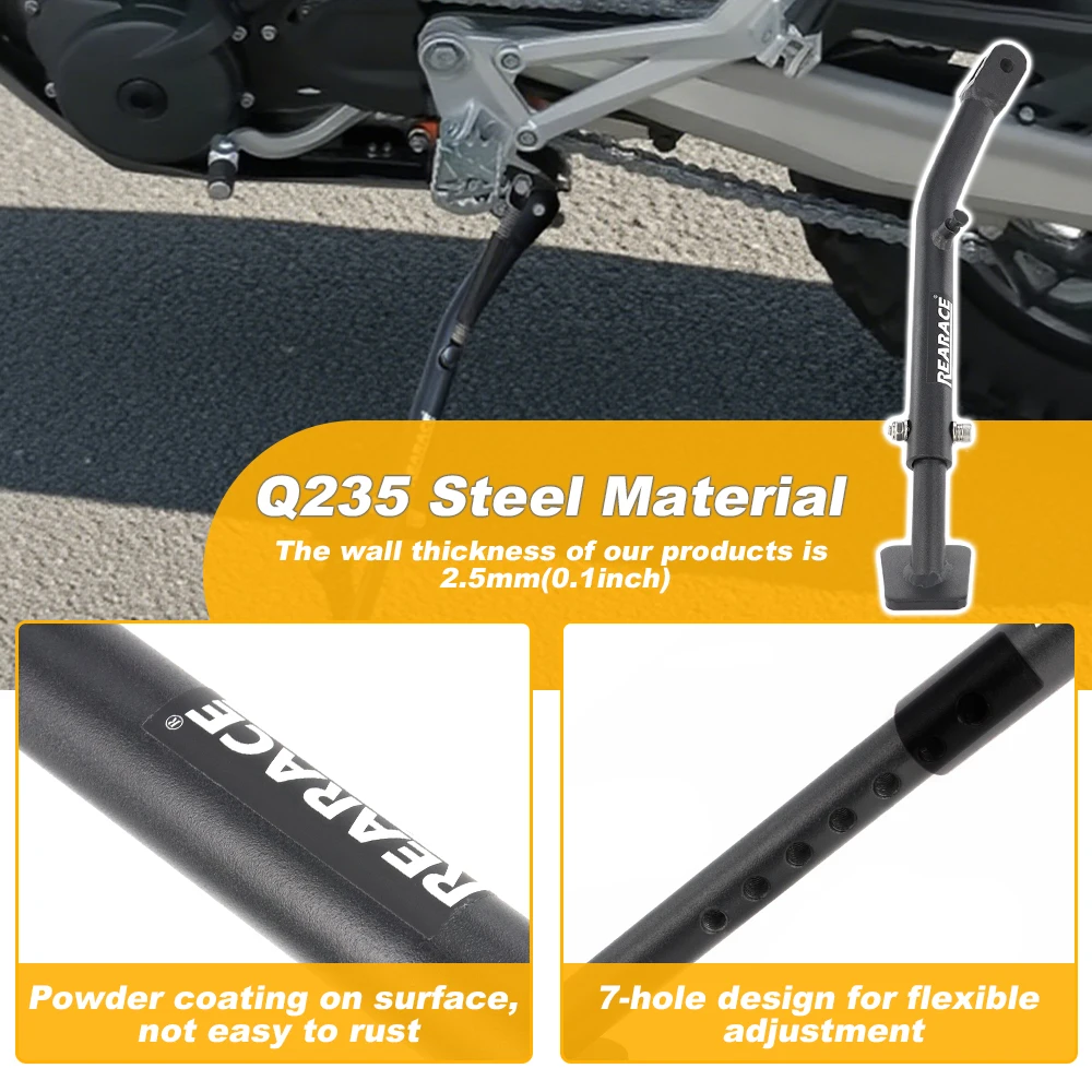 Fit For KTM 690 Enduro R/ABS Husqvarna 701 Enduro/SM Gas 700 ES/SM Motorbike Adjustable Kickstand Foot Side Support Stand