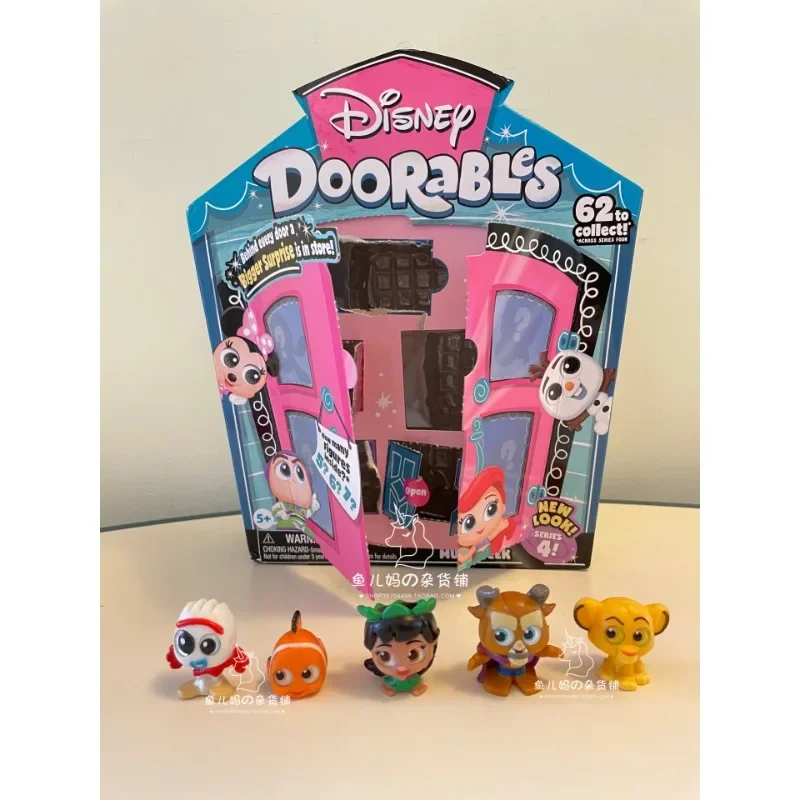 Genuine Disney Doorables Figure Surprise Mini Doll Donald Daisy Duffy Shellie May PLUTO Aladdin Jasmine Ornament Accessories Toy