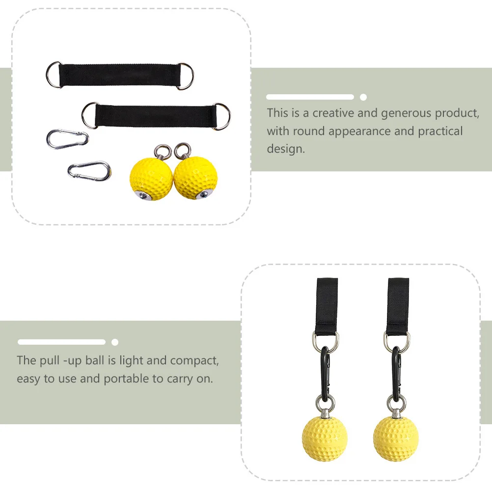 

2Sets Grip Balls Pull-Up Exercise Supplies Strong Wear Resistance Safe for Long-Term Use Grip Strength Trainer