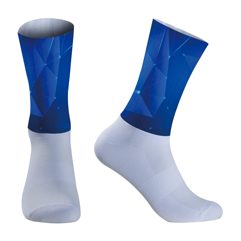 Silikon Anti Slip neue Aero Socken Rad socken Männer Fahrrad Sport Laufs ocken