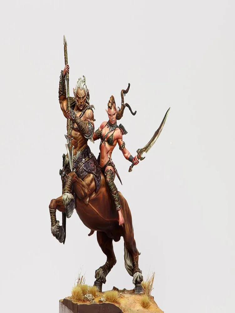

New Unassembled 1/24 75mm ancient warriors include 2 WITH BASE Resin Figure Unpainted Model Kit