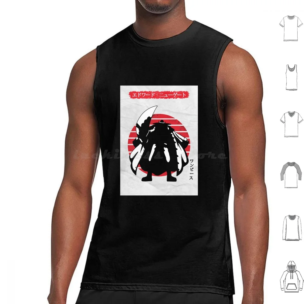 Edward Newgate Tank Tops Print Cotton Anime Luffy Manga Zoro Mugiwara Sanji Monkey D Luffy Chopper Japan Pirates