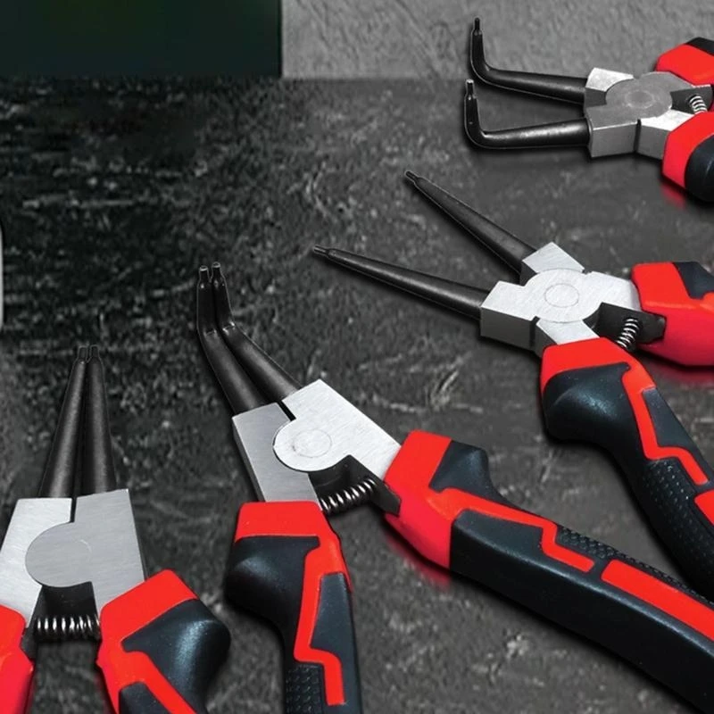 

Professional 7Inch Circlip Pliers Constructed From Hard Steel Ringed Pliers