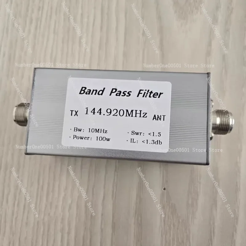 

144.920MHz Band Pass Filter BPF N-Female 100W High Rejection Harmonic Spurious Suppression for Ham Radio Repeaters