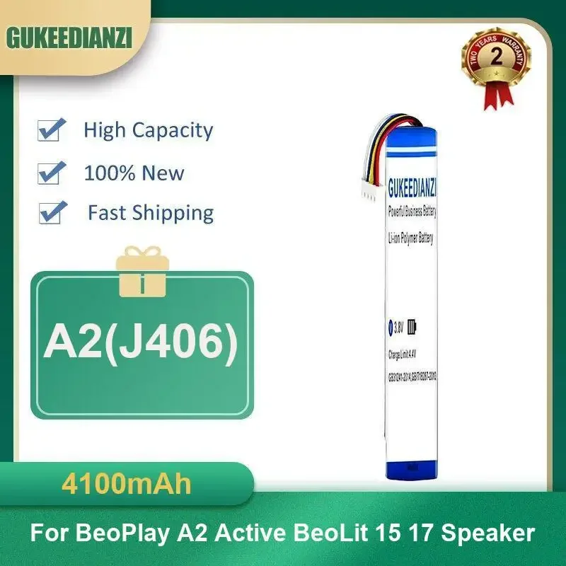 4100 мАч A2 (J406) аккумулятор для аудиооборудования для BeoPlay A2 Active BeoLit 15 17 динамик высокой емкости