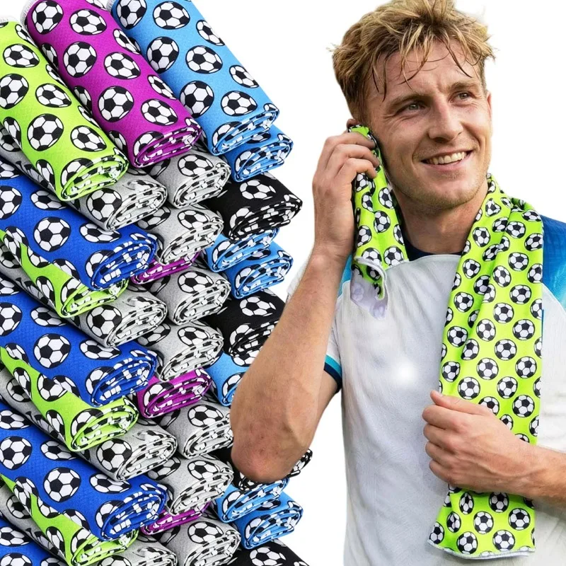 

U-образный солнцезащитный футбольный головной платок с охлаждающим эффектом, быстросохнущее полотенце для спортзала, пляжа, кемпинга, футбола, впитывающее пот