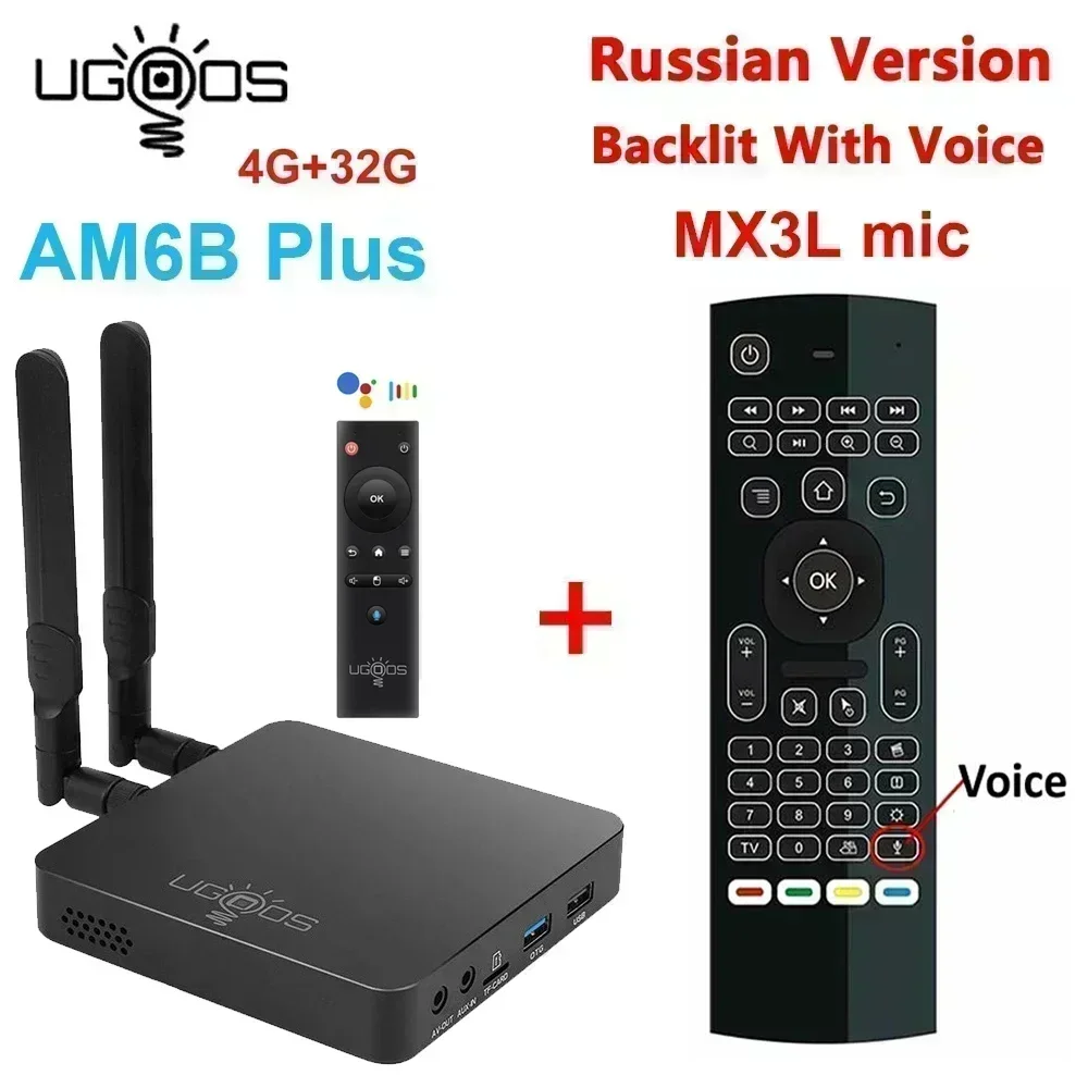Ugoos AM6B Plus Amlogic S922X-J Android 9 Smart TV Box 4GB DDR4