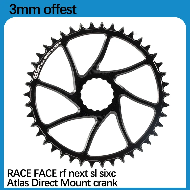 3mm Offset for RACE FACE Rf Next Sl Sixc Atlas Direct Mount Crank Narrow Wide Chainring 28T 30T 32T 34T 36T 38T Bike Chainwheel