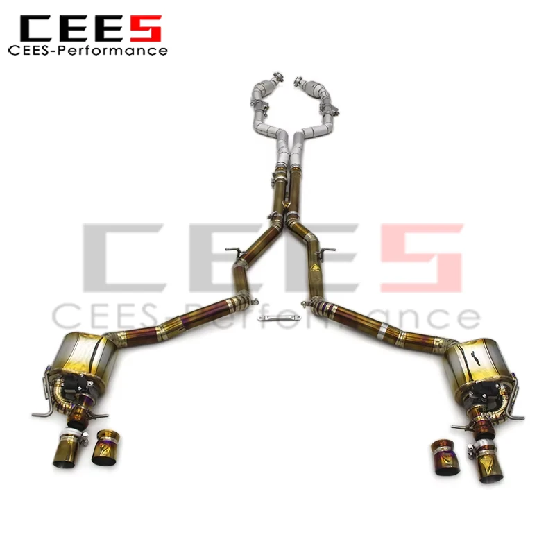 

cees Full Exhaust for Mercedes-Benz E63/E63S W212 AMG 2007-2016 Upgrade Tuning Catback Exhaust Pipe Muffler System