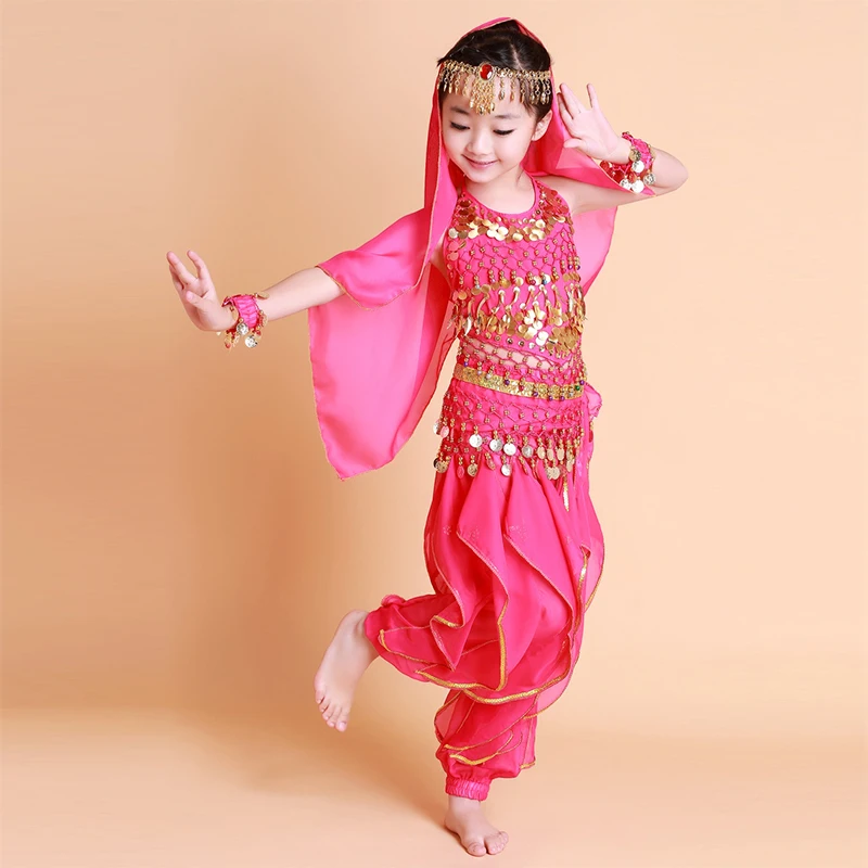 Vila& Yomi Girl\'s Dance Costumes Party Outfit Halloween Costumes Belly Dance Children Dancing Clothes