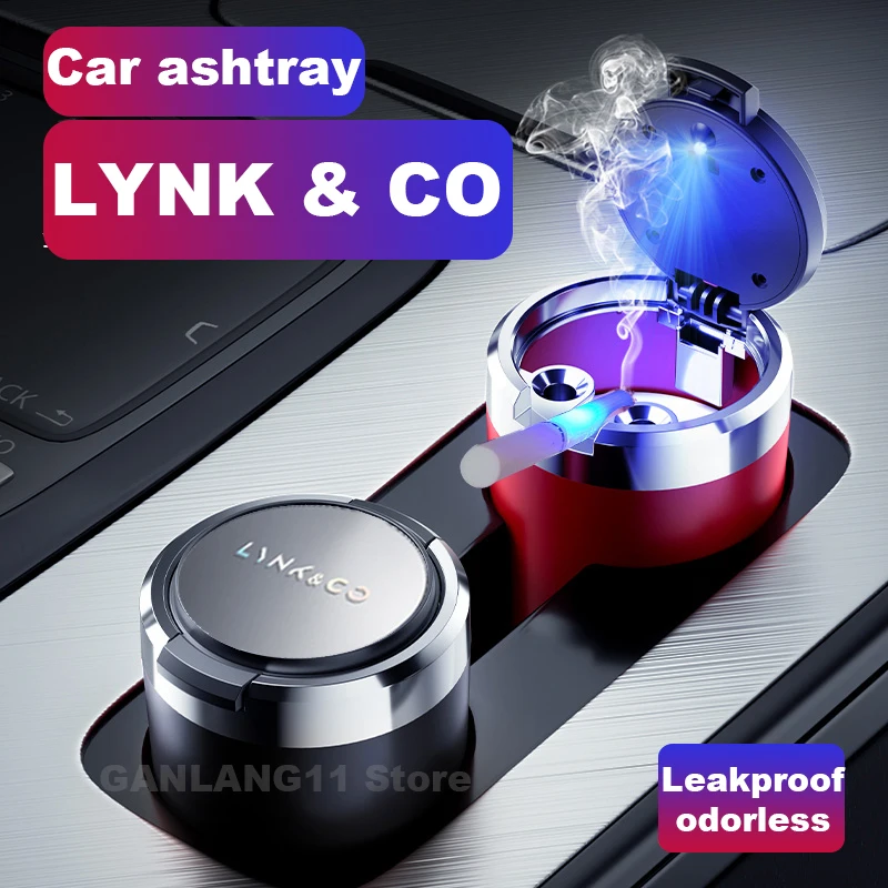 

Автомобильная пепельница для LYNK & CO 01 02 03 PHEV 03+ 05 05+ 06 08 EM-P 09 Z20 Z02 Z10, внутренняя кастрюля из нержавеющей стали, аксессуары для автомобильной пепельницы