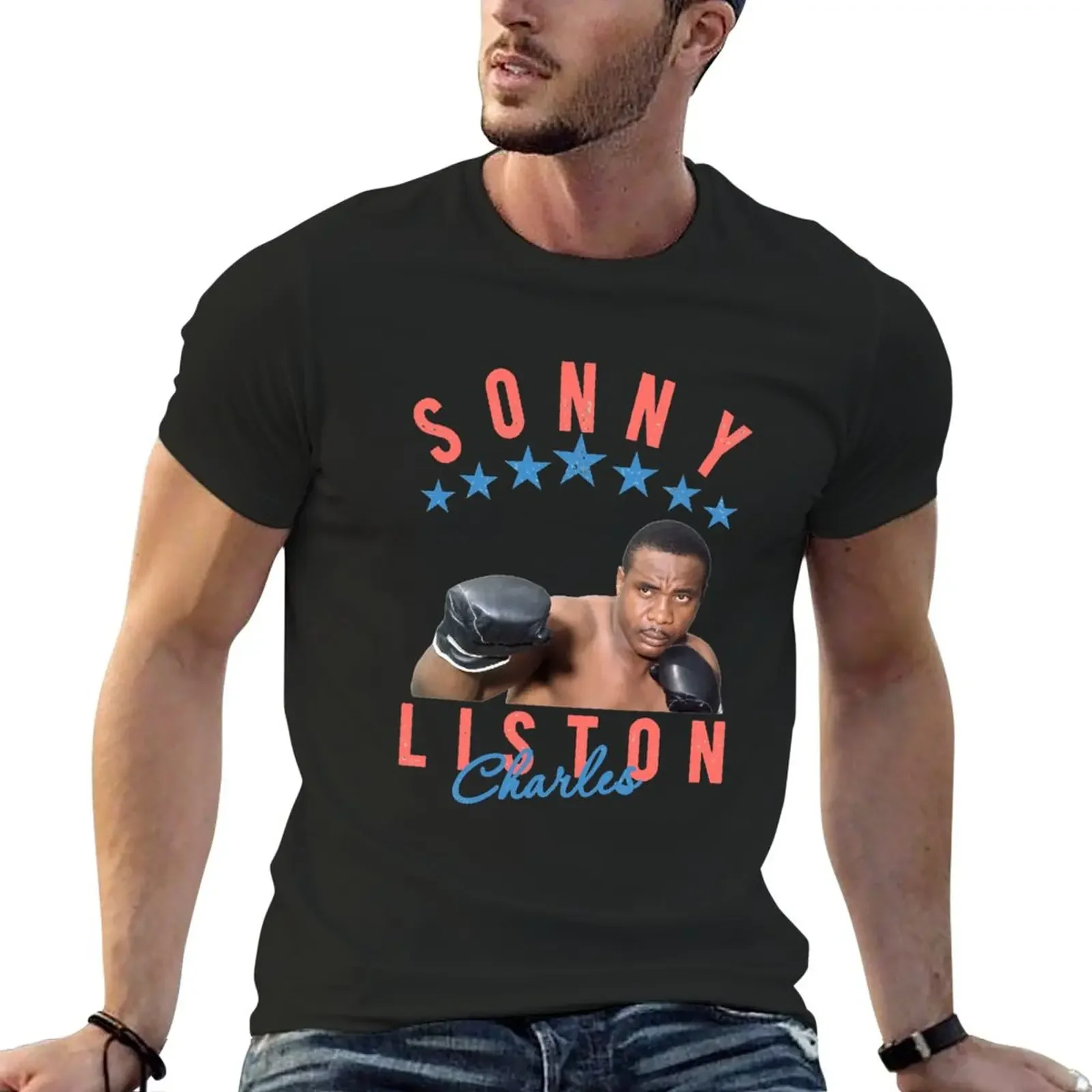 Metal Baby Sonny Liston Boxing Worlds Champion Boy Fans T-Shirt funnys Blouse mens plain t shirts