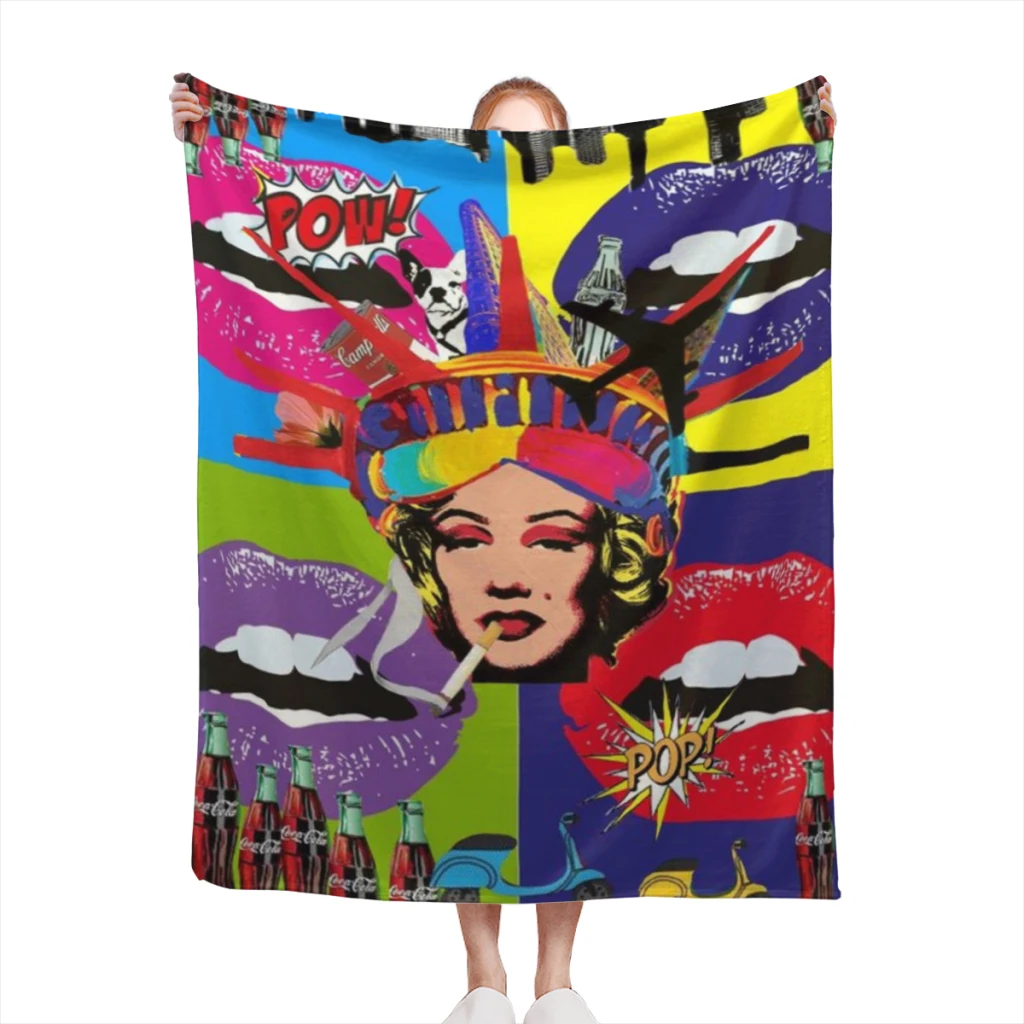 

Marilyn Andy Warhol blankets Warm Flange blankets Soft and comfortable blanket picnic blanket