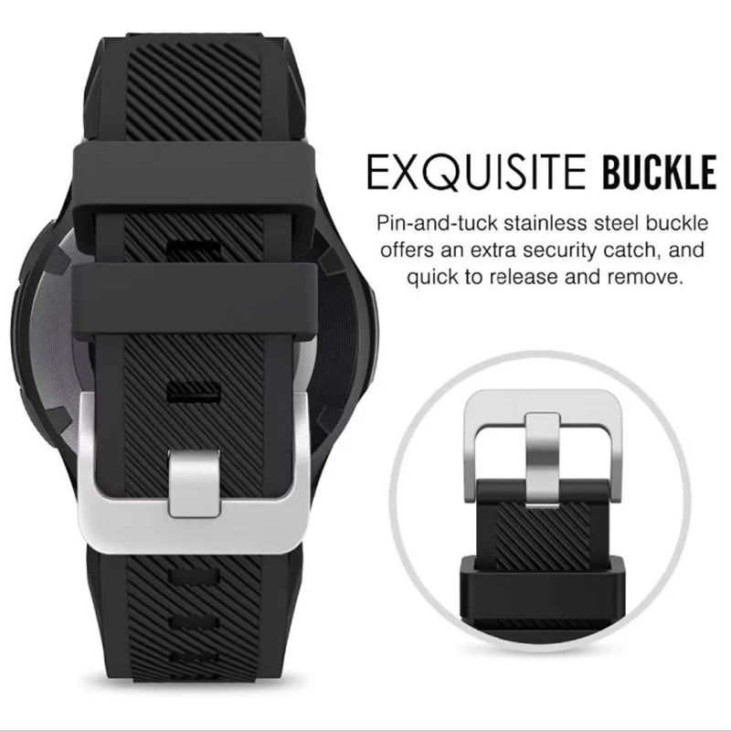 20mm 22mm Band für Samsung Galaxy Watch444 mm40mm 5 Pro Active 2 Gang S3 Silikon Correa Armband Huawei Watchgt/2/3 Armband