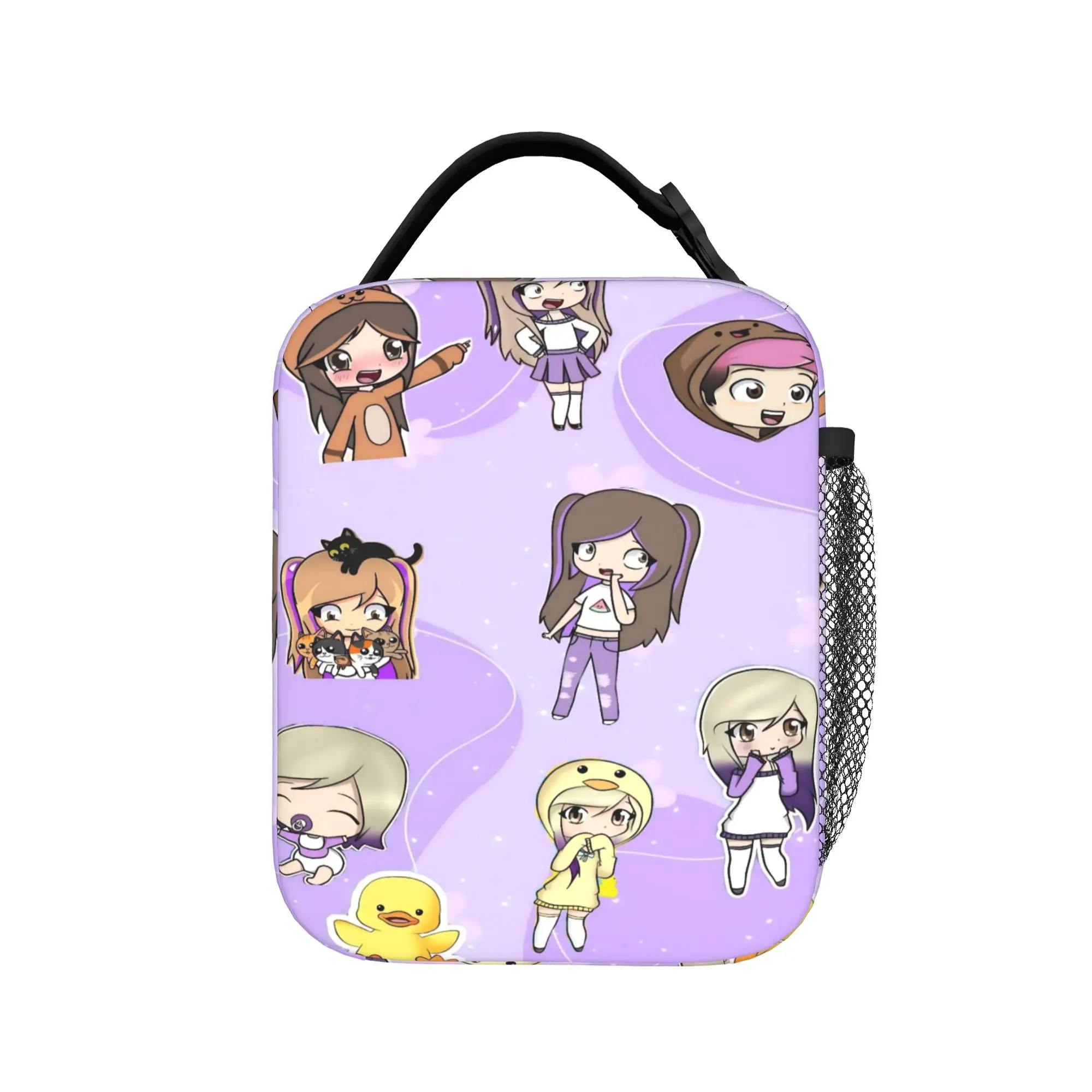 Lyna Vallejos Gamer Insulated Lunch Bag Portable  Lunch Container Thermal Bag Tote Lunch Box College  Picnic Bento Pouch