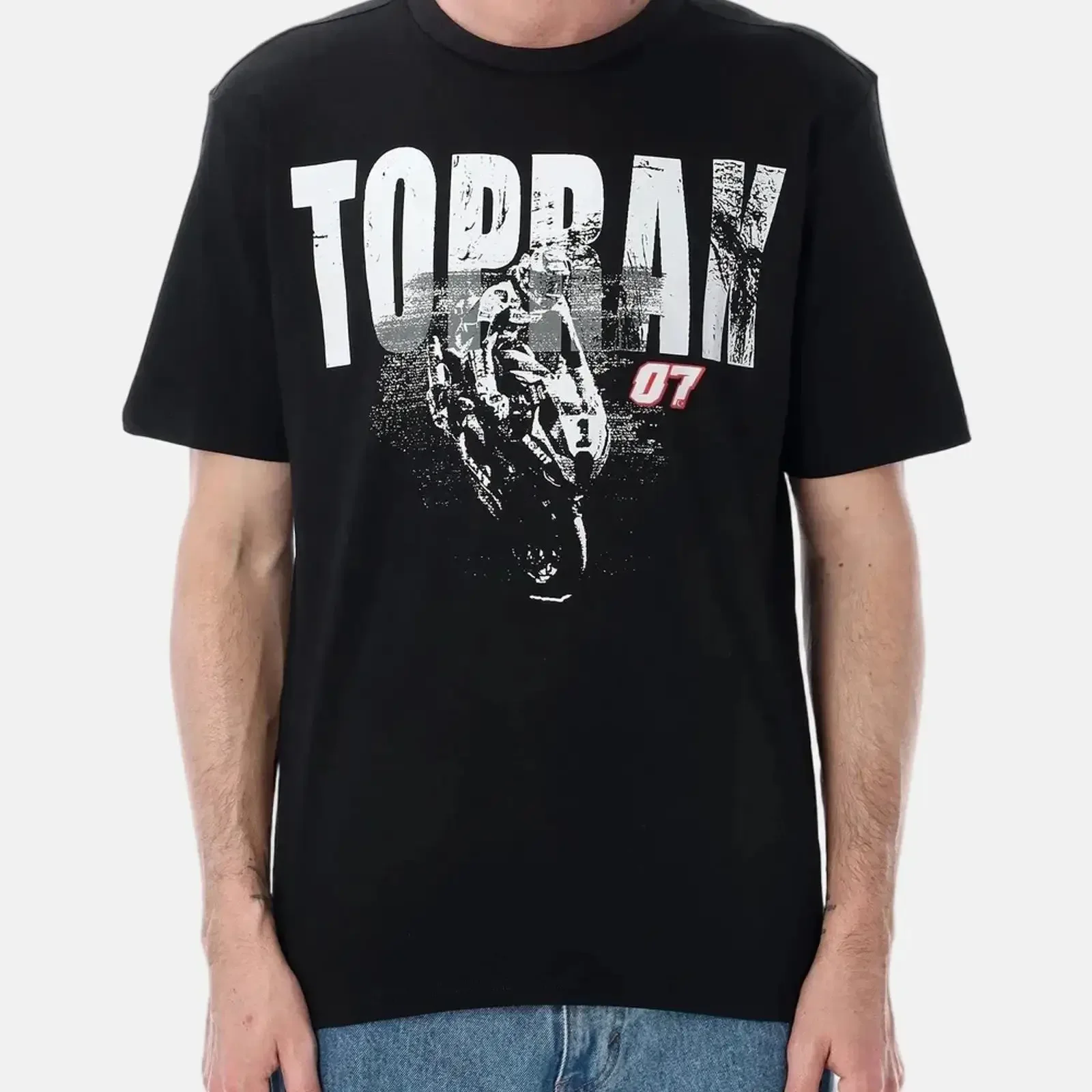 Official Toprak Razgatlıoğlu Black 07 T shirt 26 30702 vintage Washed Soft Slightly graphic homme Stylish Breathable streetwear