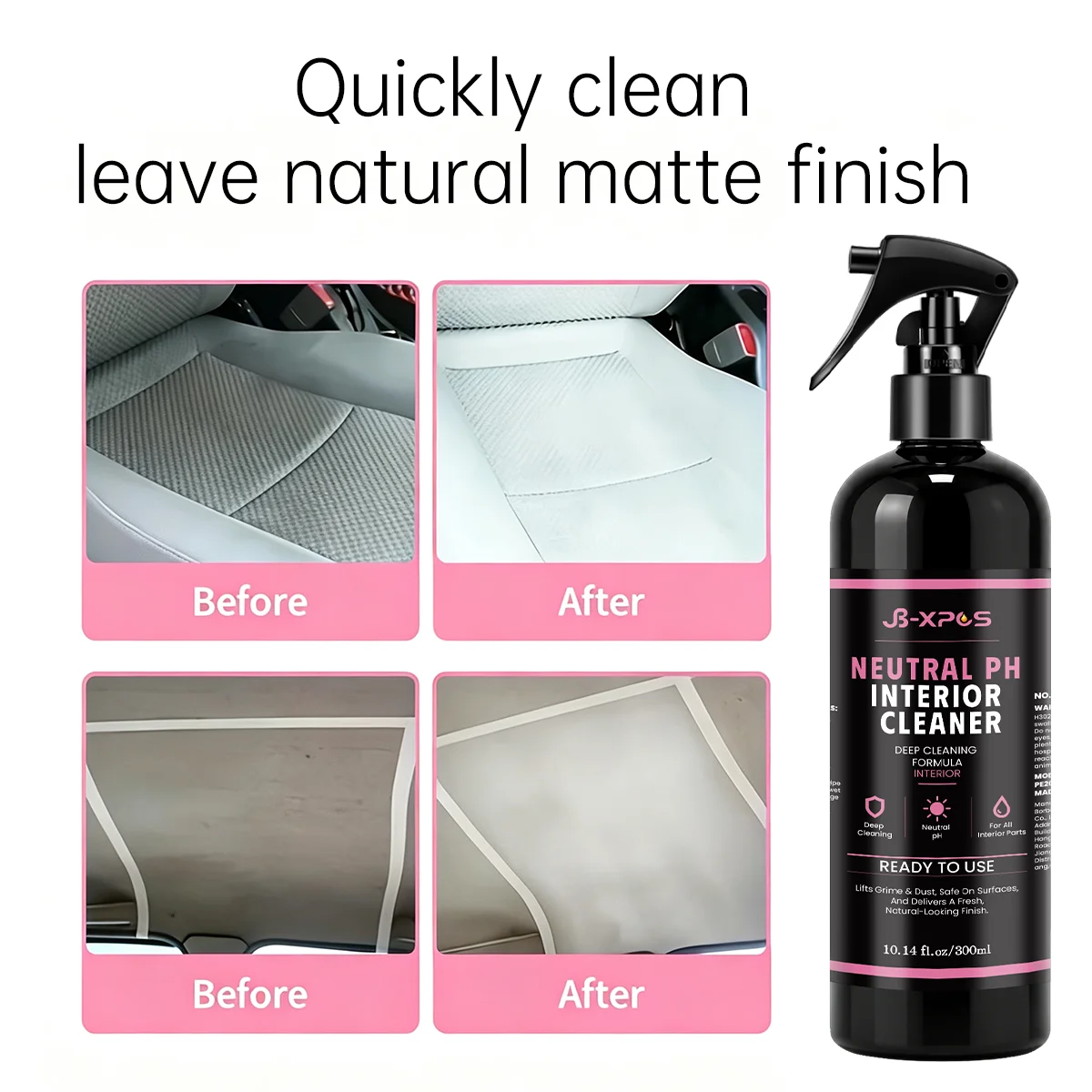 Car Interior Cleaner, Clean Dirt And Stains On Car Seats Dashboard Door Panels YT0510