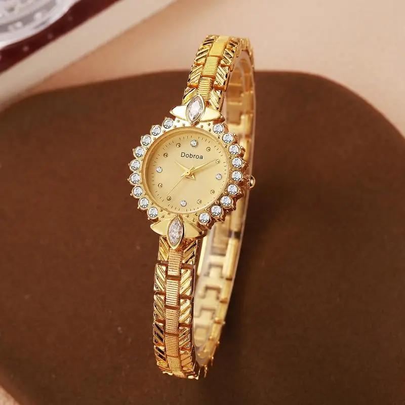 New Dijia Diamond studded Starry Sky Fashion Compact Women's Quartz Watch Live Streaming Source Women's Models