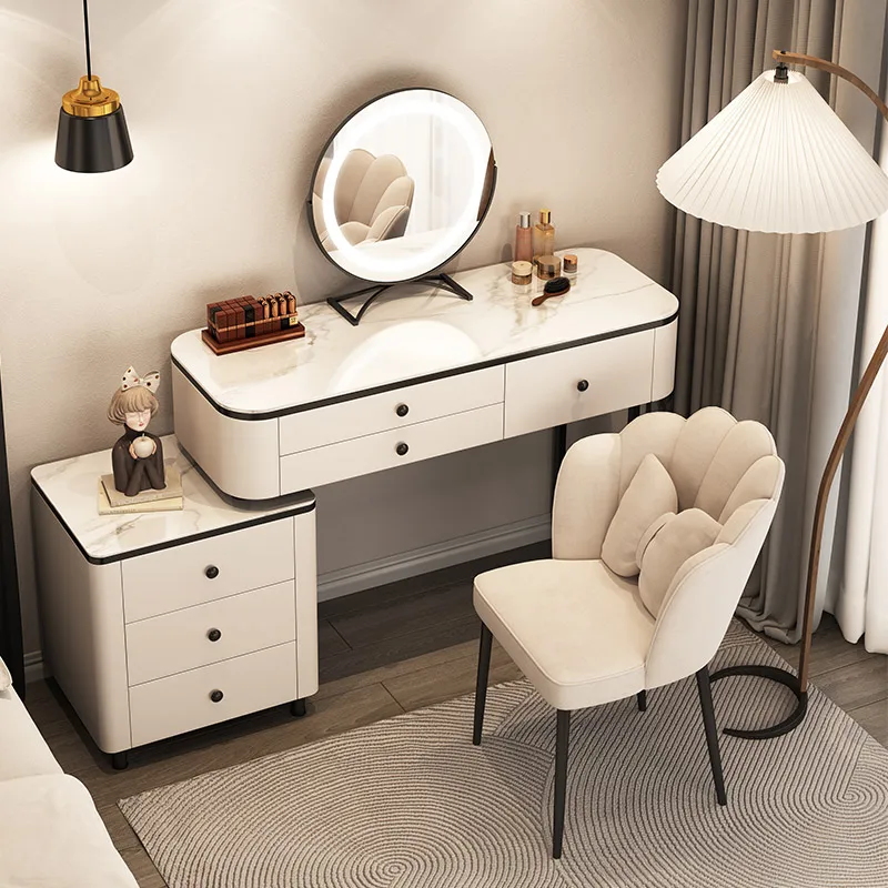 

Classic Girl Dressing Table Stool Organizer Solid Wood Dressing Table Drawer Charm Penteadeira De Maquiagem Home Furniture