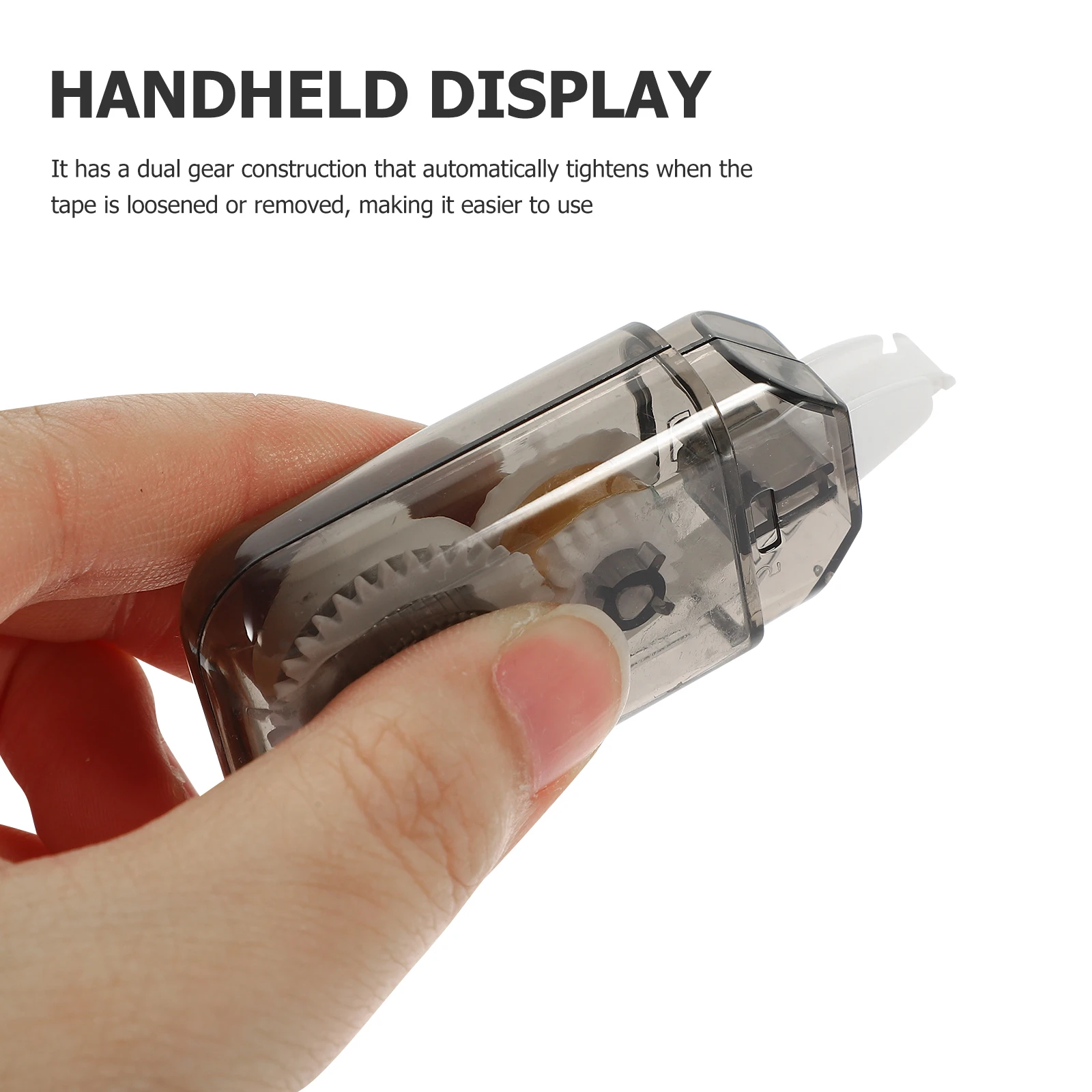 Bande correctrice blanche en plastique, 6 pièces, serrage automatique, adhésif fort, Application douce pour les albums, cartes de vœux