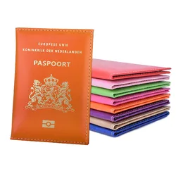 Leather Netherland Passport Cover Holder Bag for Dutch Holland Identification Case Travel Wallet Men Women Luxury Brand