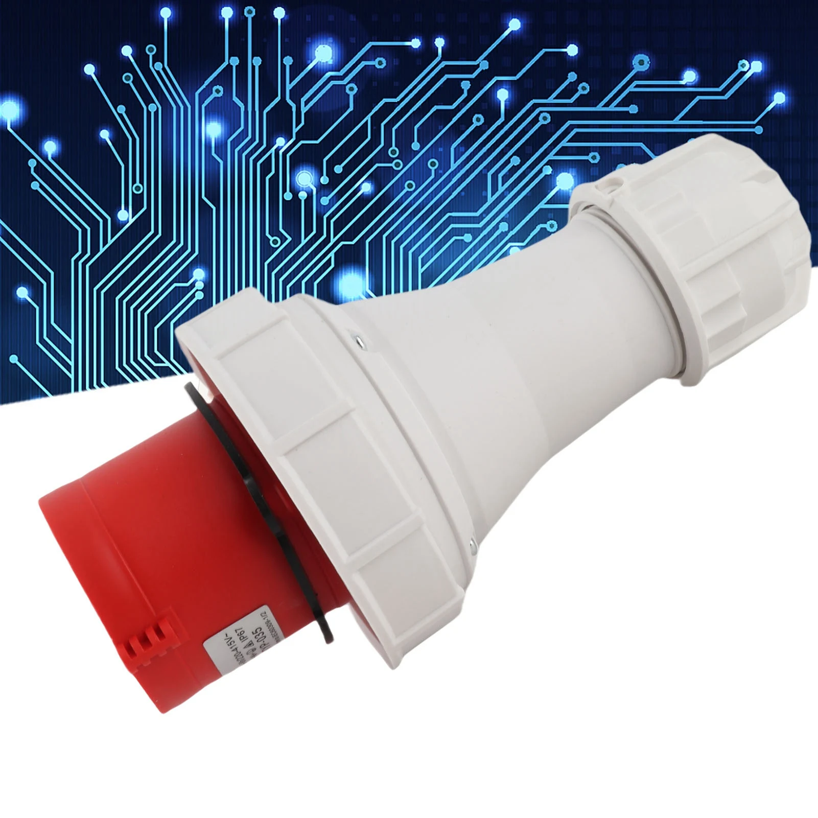 

Aviation Socket Industrial Socket CEE Aviation Connector IP67 Proof 5PIN 63A 220‑415V Red for Outdoor Industrial Socket