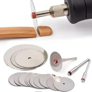 11 PCS/bộ cắt đĩa bằng thép không gỉ Công cụ quay Lama Saw Saw Crip Cut cho dụng cụ để làm việc bằng gỗ 9 Vải đĩa cắt bán hàng chính - №4
