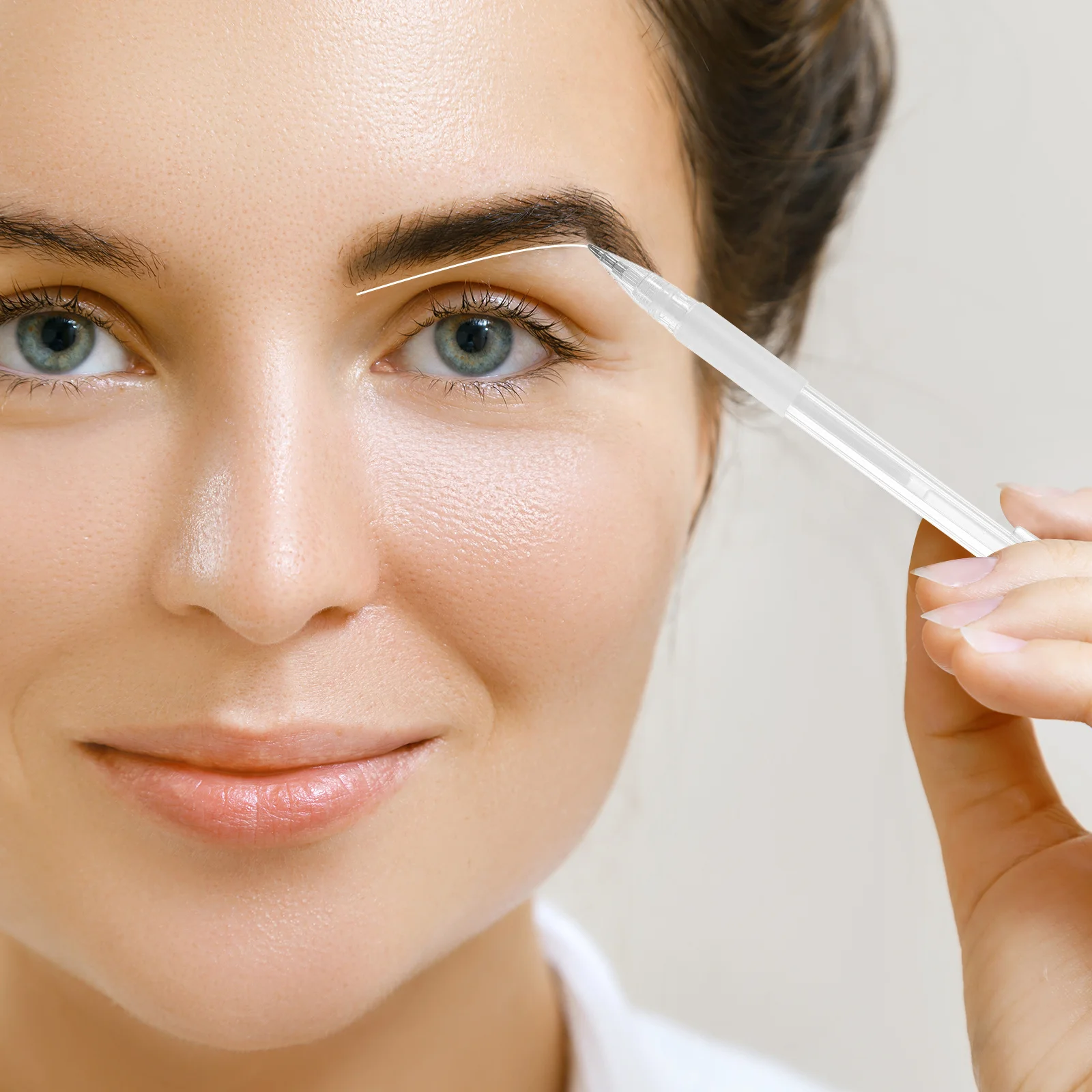 1 conjunto de caneta para mapeamento de posição de sobrancelha, suprimentos de tatuagem com recargas, marcador para iniciantes, ferramenta precisa de modelagem de sobrancelha, salões de beleza