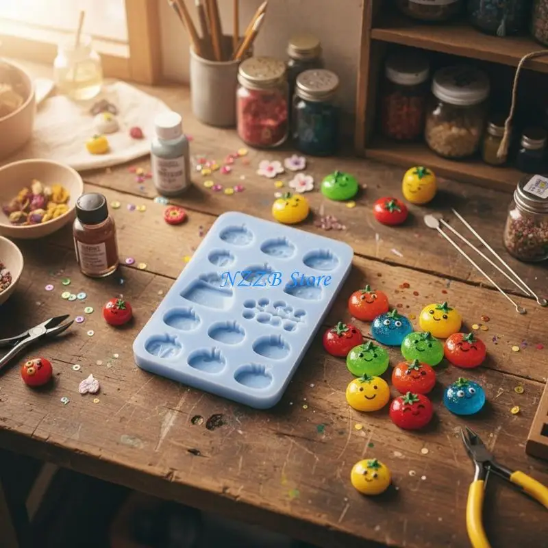 قالب سيليكون طماطم حرفي مقاوم للحرارة T21F للمشروعات اليدوية الإبداعية #4