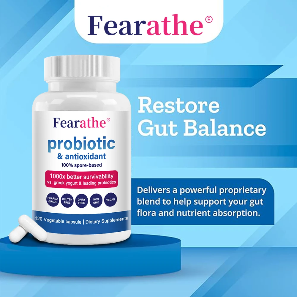 

Probiotic and Antioxidant Supplement - 100% Spore-Based Digestive and Immune Support - Gluten Free