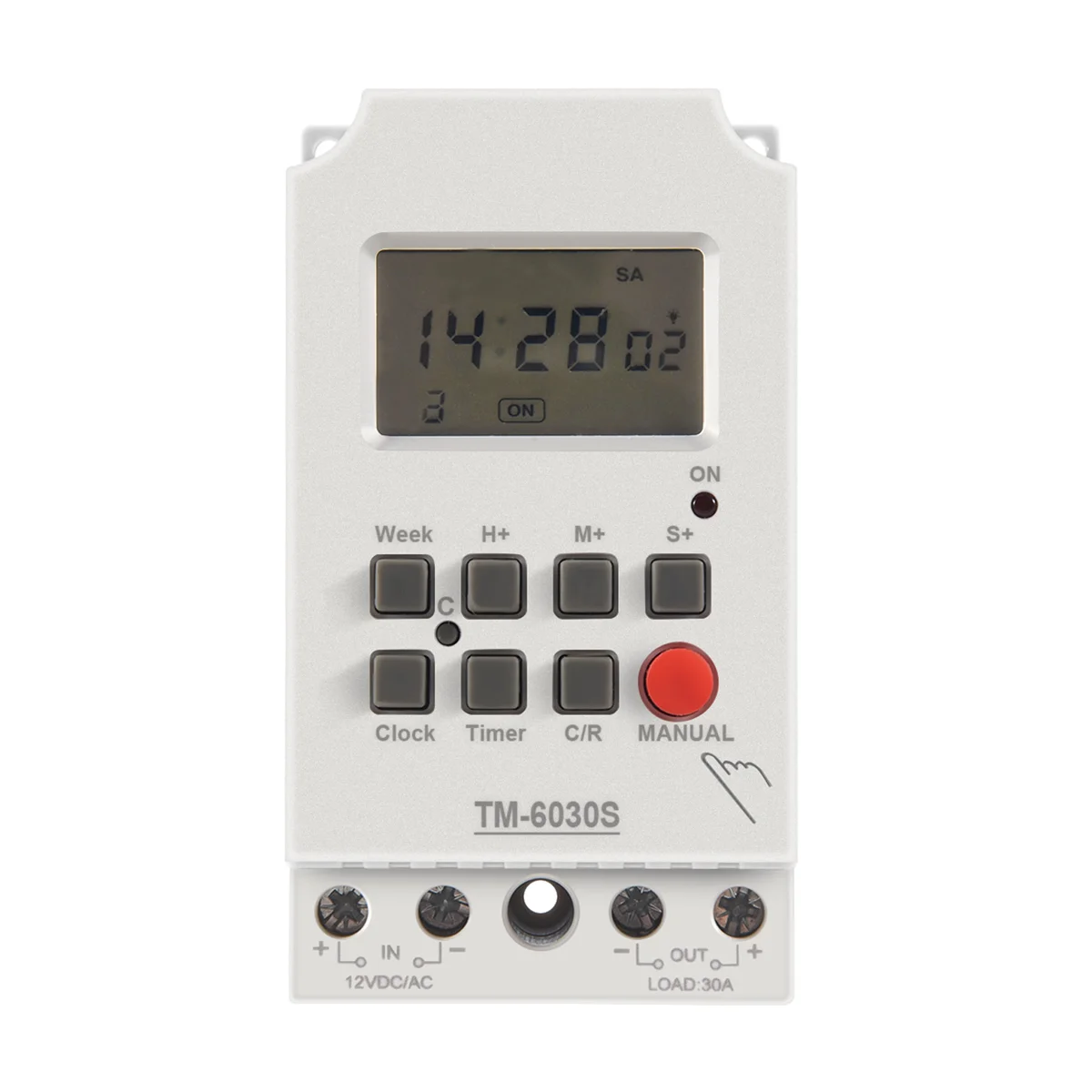 Sinotimer Tm630S-4 12V Seconds Control Timer Switch Large Screen Digital Display Hot Pin Voltage Output Time Controller F