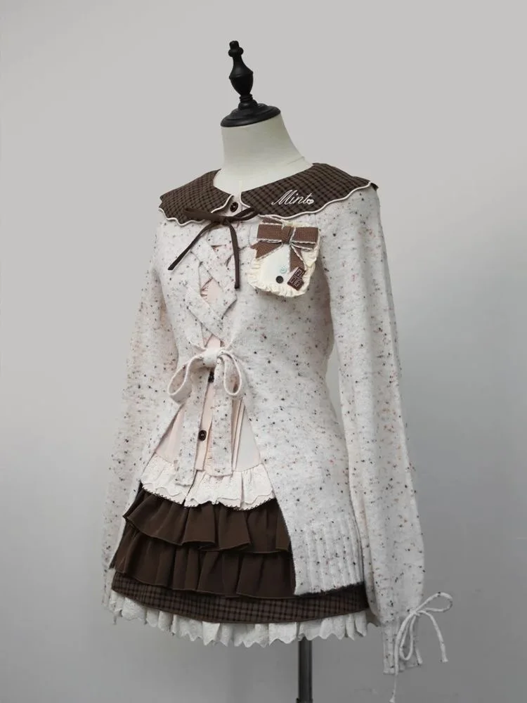 اليابانية الحلو لوليتا موضة 3 قطعة مجموعة المرأة الجمالية الجوف خارج سترة Y2k بلايز + التنانير Harajuku Kawaii ملابس غير رسمية #4