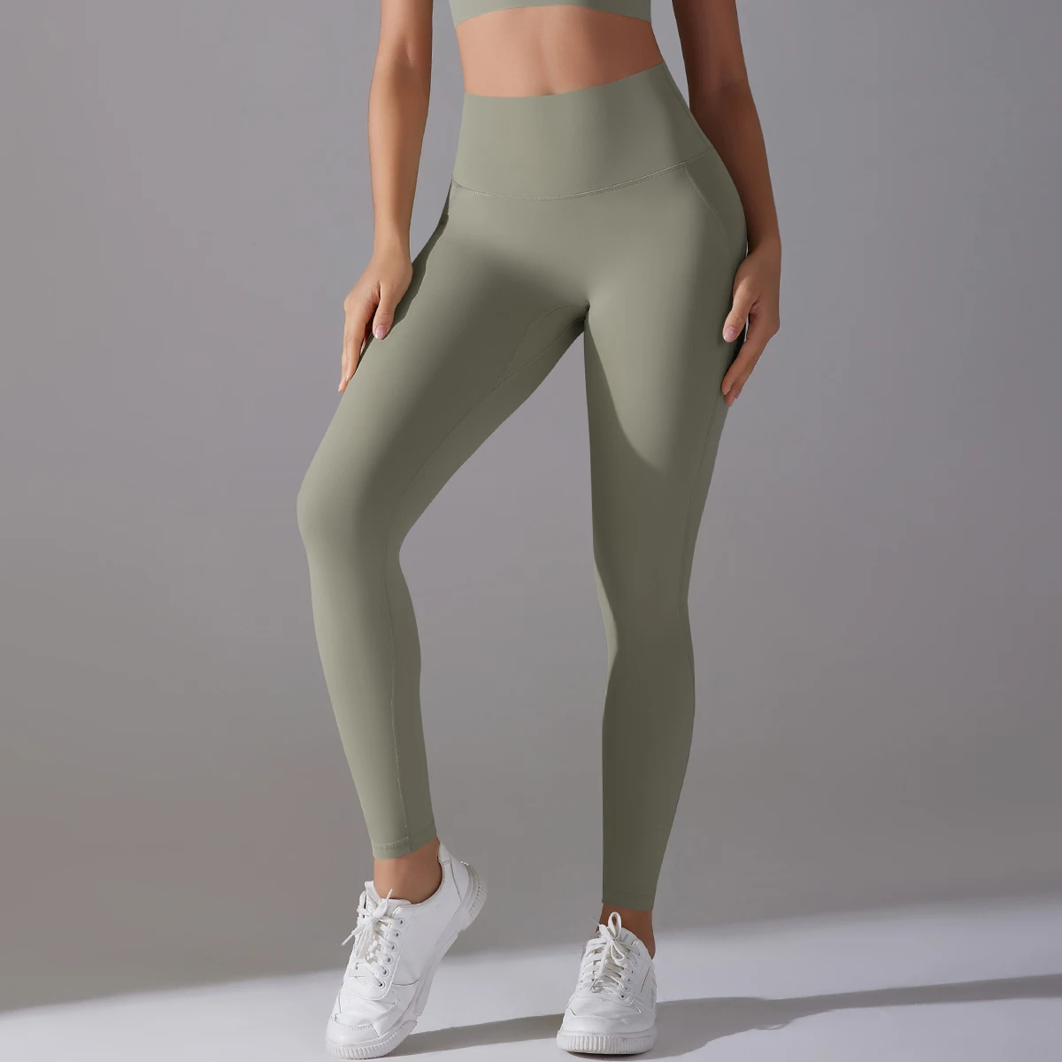 Yoga Leggings Pants  Tummy Control Slimming Booty Leggings Women's High Waist and Hips Tight Peach Buttocks High Waist Nude Yoga