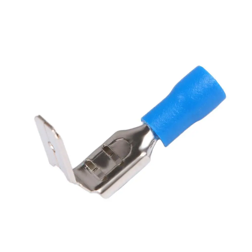 50pcs 6.3mm Female Male Wire Cable Connector Insulated Crimp Spade Piggyback Terminal