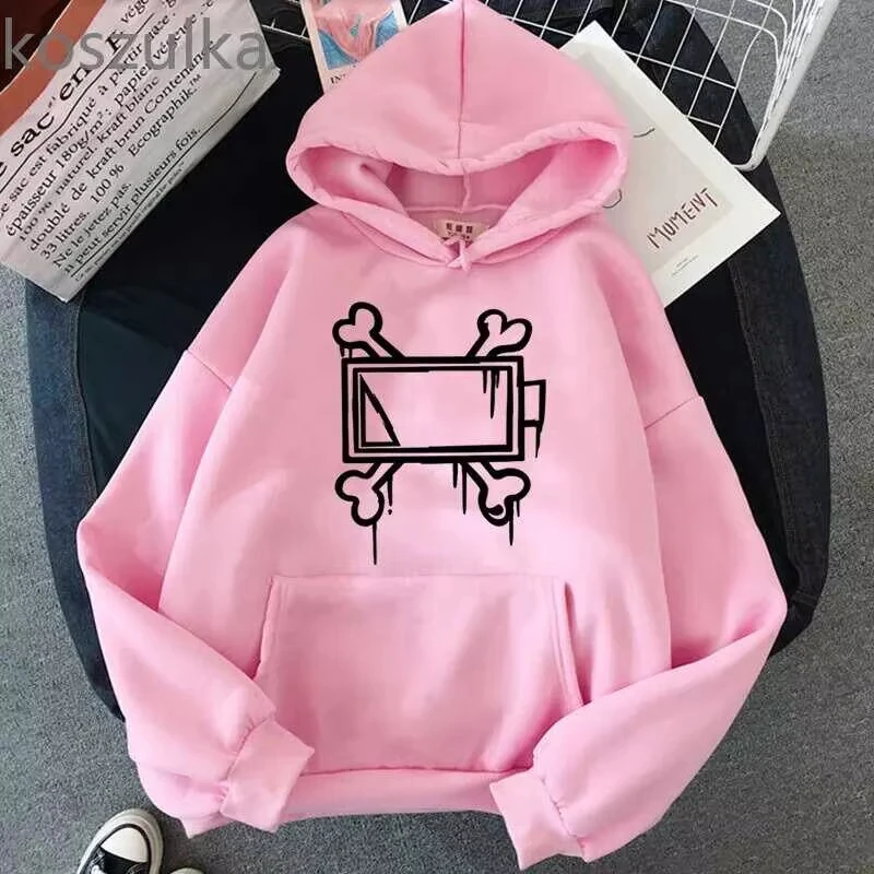 New men's and women's autumn and winter fleece hoodie Murder Drones print foreign trade leisure sports hoodie trendy men's Y2K