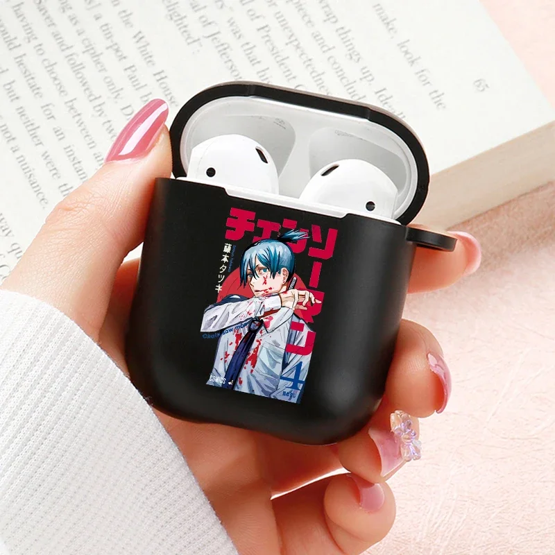 Anime Chainsaw Man Airpods Case for Apple Airpods Pro 2 1 2 3 Protective Denji Makima Aki Pochita Airpods Pro Case