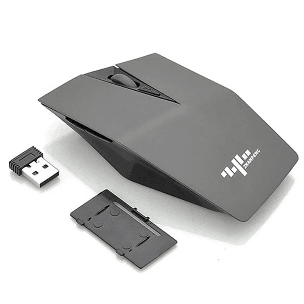 Unique Shape 2.4G Wireless Gaming Mouse 6 Buttons 1600DPI 4 Gears Adjustable Ergonomic Optical Mouse for Laptop PC Game Office