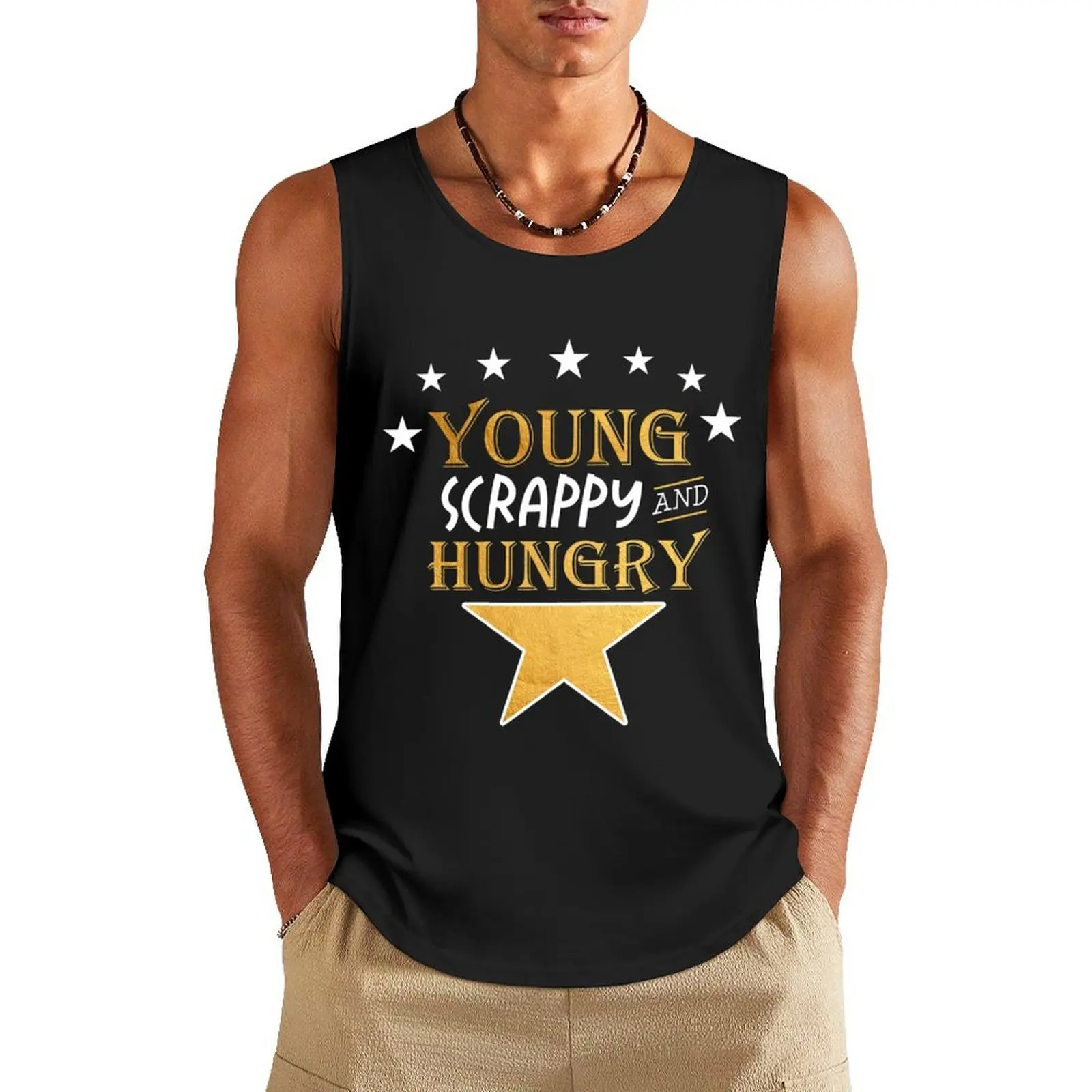 

Young Scrappy Hungry quote Tank Top sleeveless tshirts for men male top Men's clothes