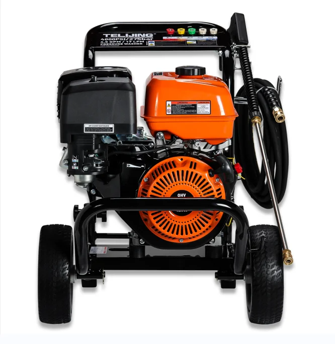 

Professional Portable OHV 4000psi/275bar High Pressure Car Washing 190F with Two Wheels for Floor Boat Outside Cleaning